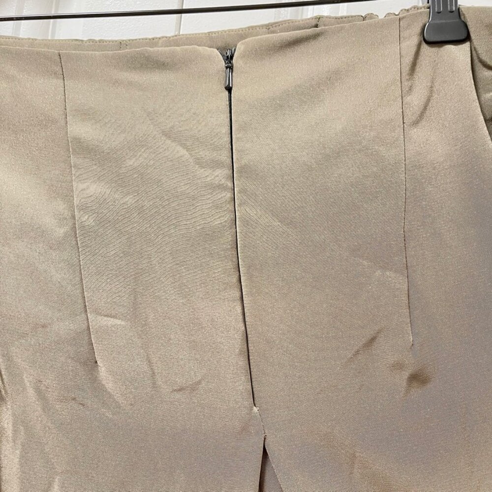 Vintage Wide-Leg Tie Pants Green – S - Picture 9 of 13